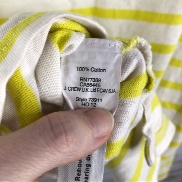 J. Crew stripe colorblock boatneck 3/4 sleeve top - Picture 8 of 8